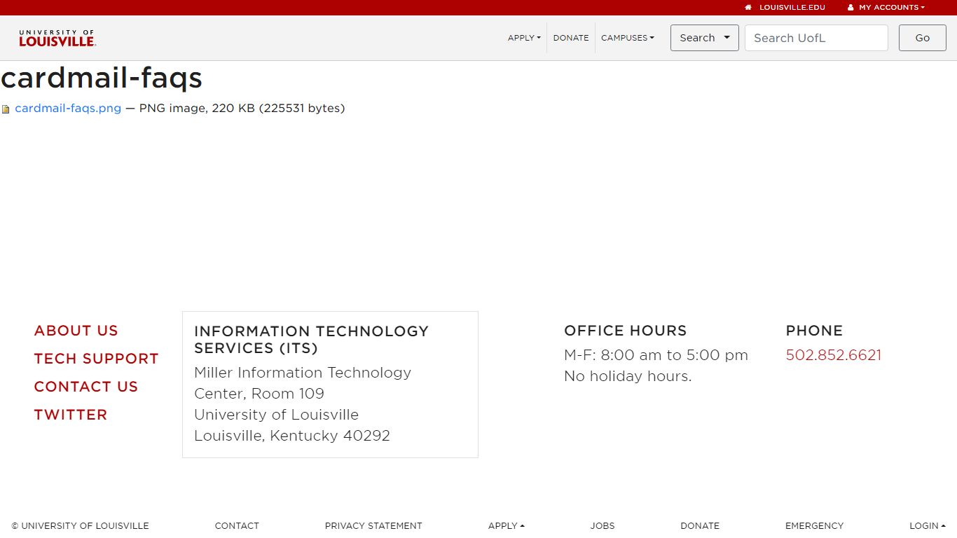 cardmail-faqs — University of Louisville Email Site