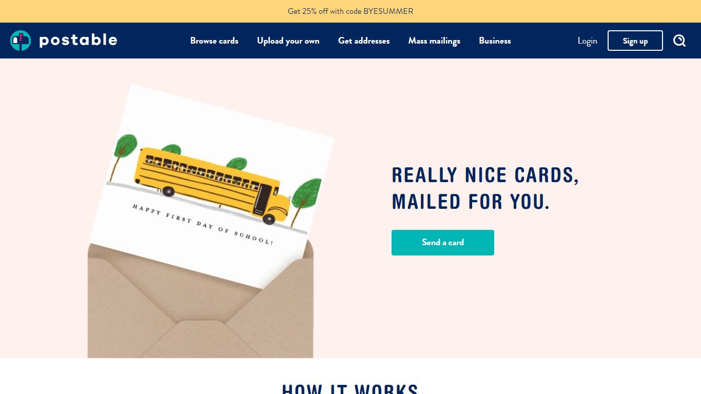 Really Nice Cards Mailed For You | Postable